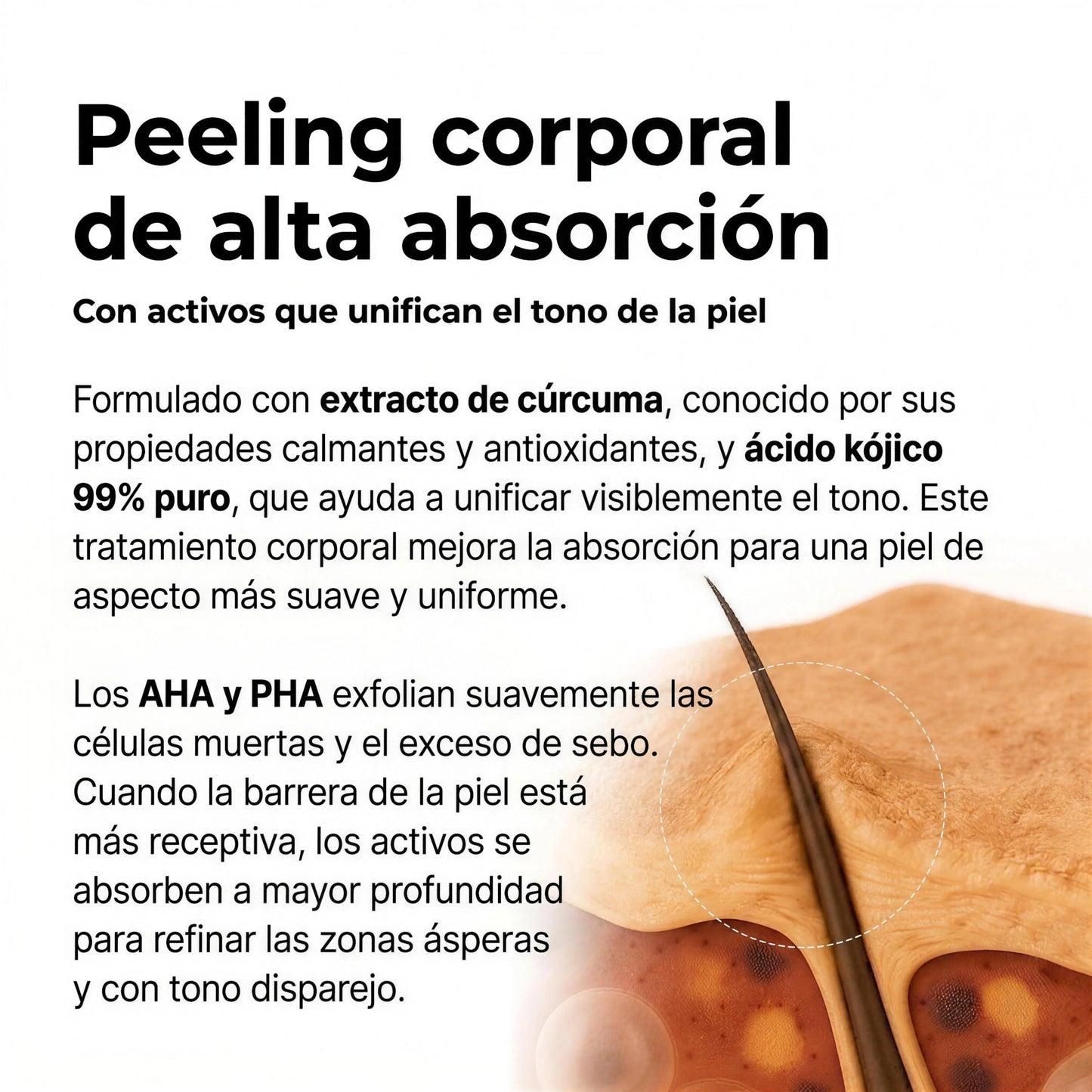 PurelyHale Glow Renove — Spray Exfoliante Corporal Ácido Kójico 99% y Cúrcuma 200ml
