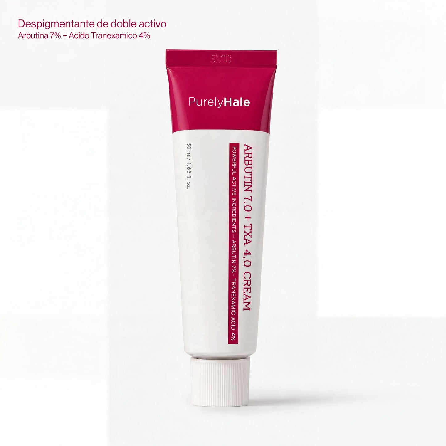 PurelyHale Tono Perfecto — Arbutin 7% + TXA 4% Cream Crema correctora de manchas y paño · Doble activo